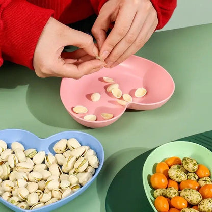 Plastic Plates With Stand, Multi-function Spit Bone Dish