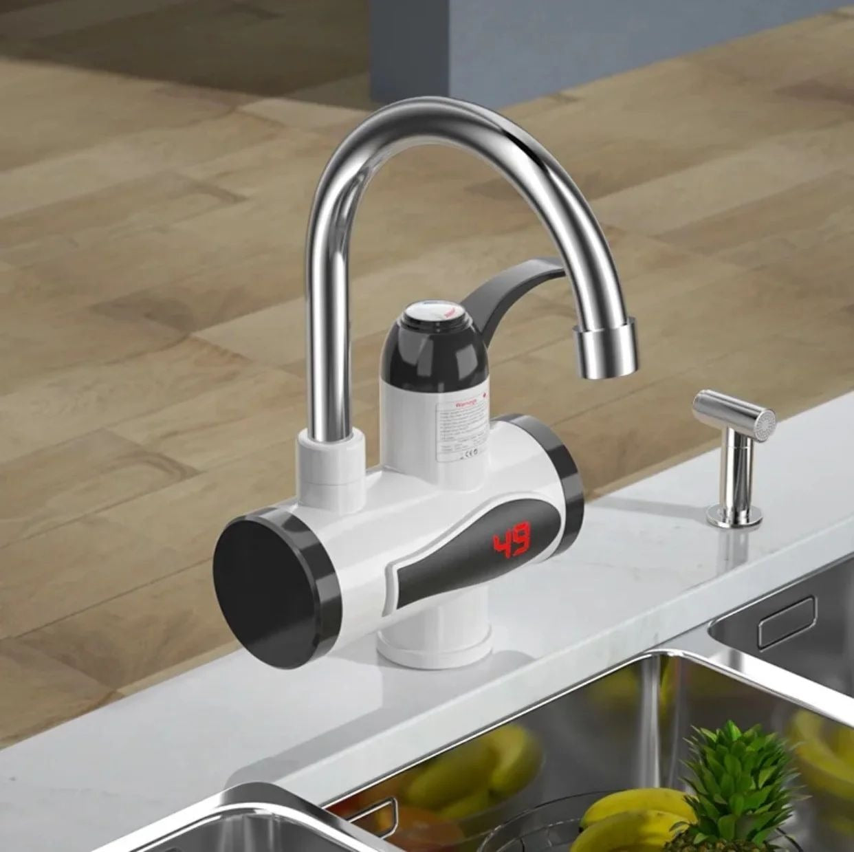 Instant Electric Faucet – 3000W with LCD Temperature Display