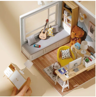 wooden doll house